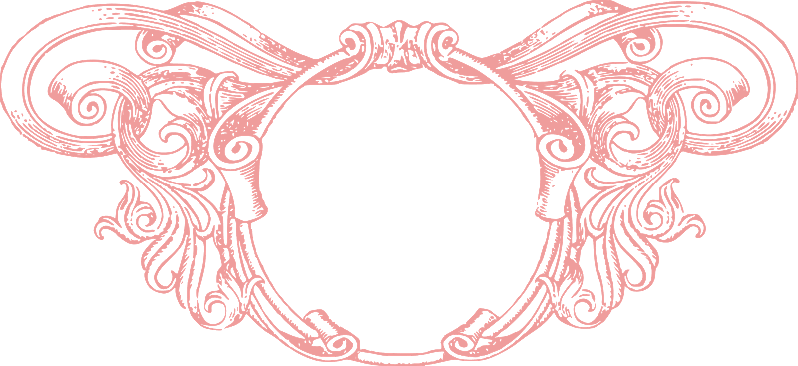 Vintage Clipart Boarder - Wedding Card Logo Free Png (1600x734)