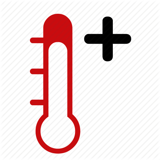Temperature Drawing Vector Image - Hot Thermometer Icon (512x512)