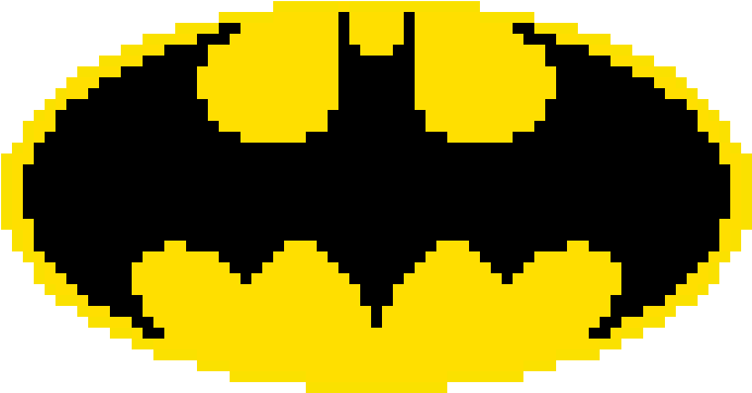 Batman Logo Pixel Art Maker Rh Pixelartmaker Com Batman - Pixel Art Batman Logo (740x370)