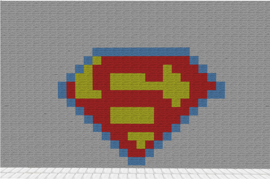 Minecraft Superman Logo By Lascifrisu - Blue Buffalo Pet Products (900x865)