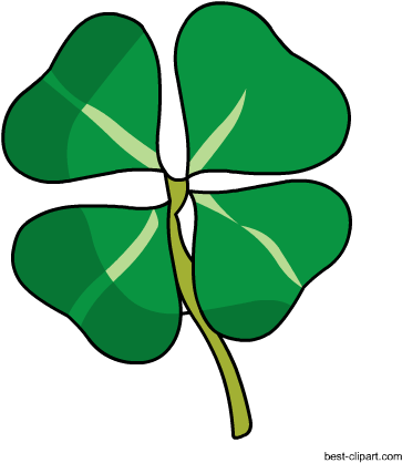 Four Leaves Clover Clip Art Image - Shamrock (450x450)