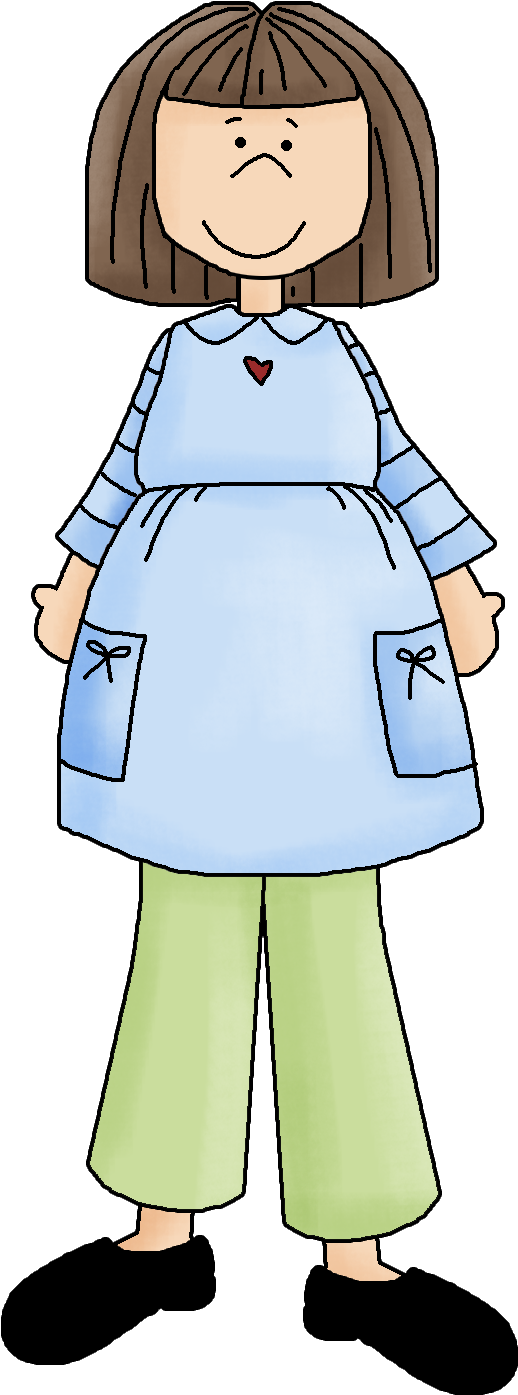Pregnant - Baby Shower Clip Art (626x1464)