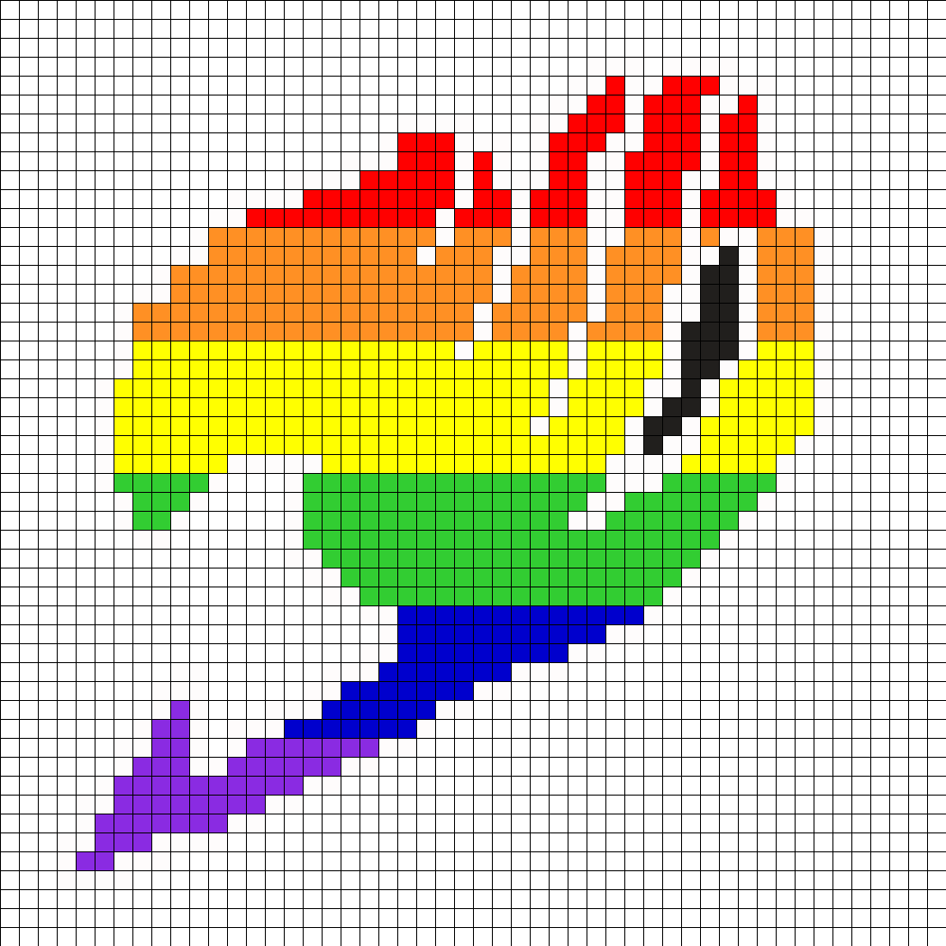 Logo Fairy Tail Pixel Art Images Gallery - Perler Beads Fairy Tail Logo (1050x1050)