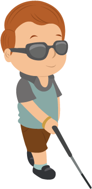 Nino - - Blind Child Vector (400x400)