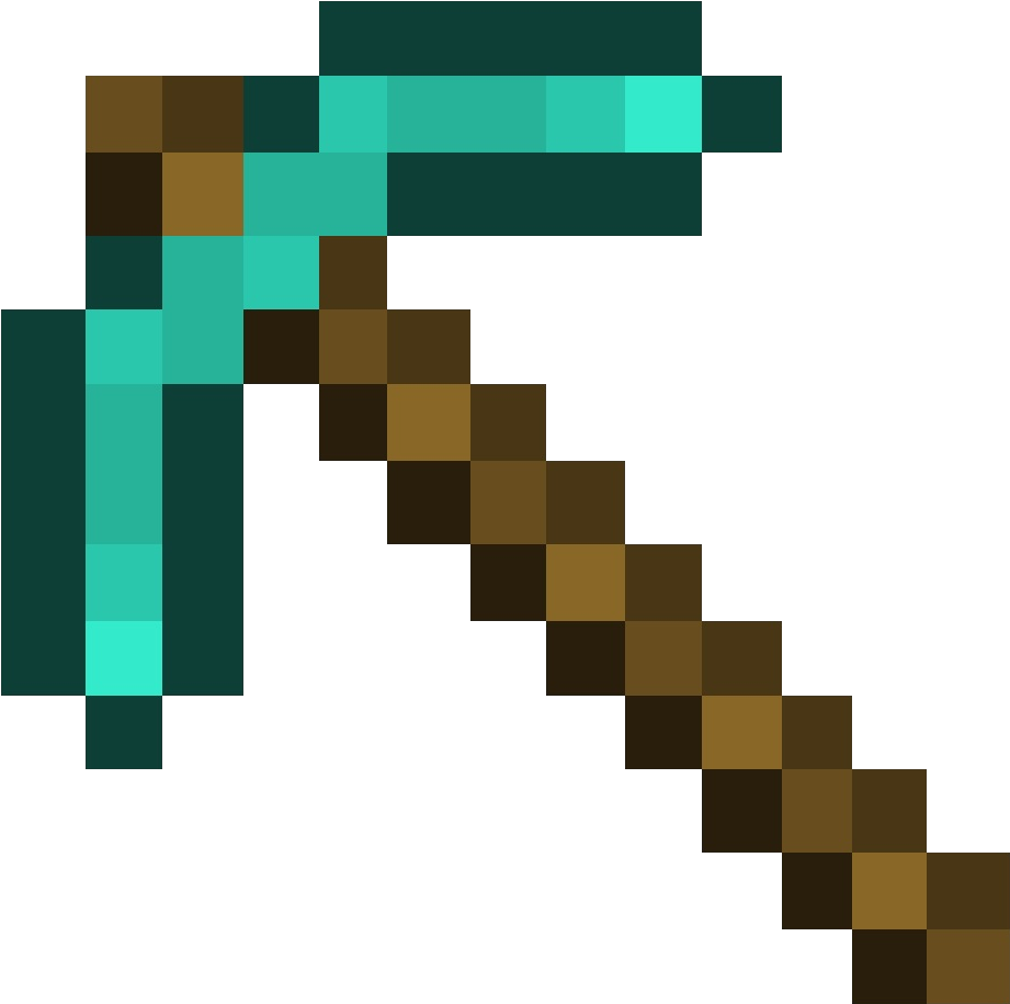 Diamond Pickaxe - Minecraft Diamond Pickaxe Png (1000x1000)