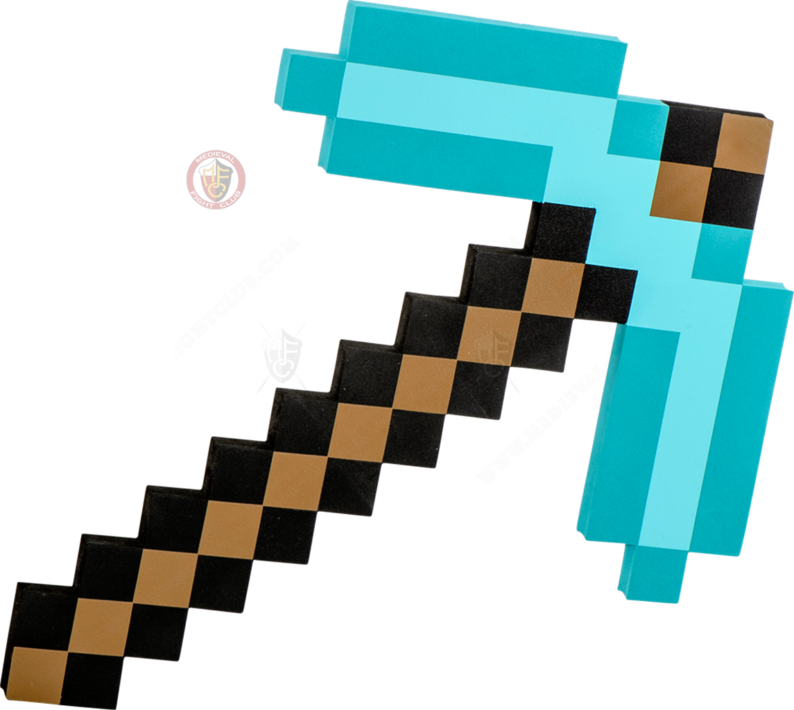 Minecraft - Pickaxe Foam Replica (diamond Version) (1145x1024)