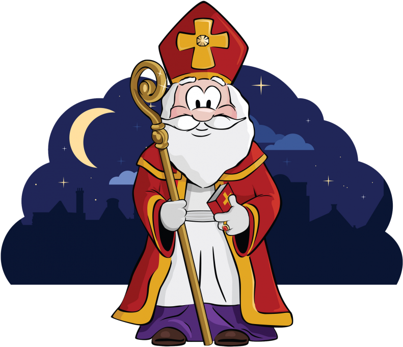 Jeu De Piste Saint Nicolas Novembre - St Nicolas Clipart (800x688)