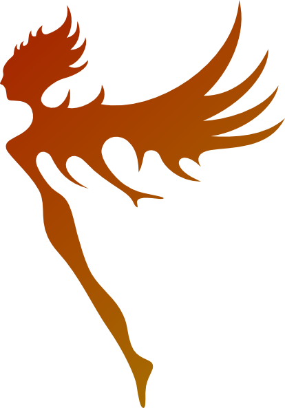 Pixie Clip Art At Clker - Feenhafte Silhouette Karte (414x593)