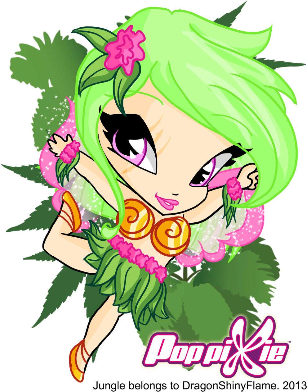 Jungle Pixie By Dragonshinyflame Winx - Pop Pixie (1024x1283)