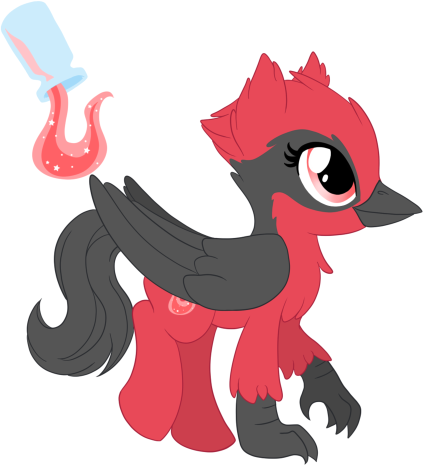 Crimson Pixie By Enalon - Drawing (853x936)