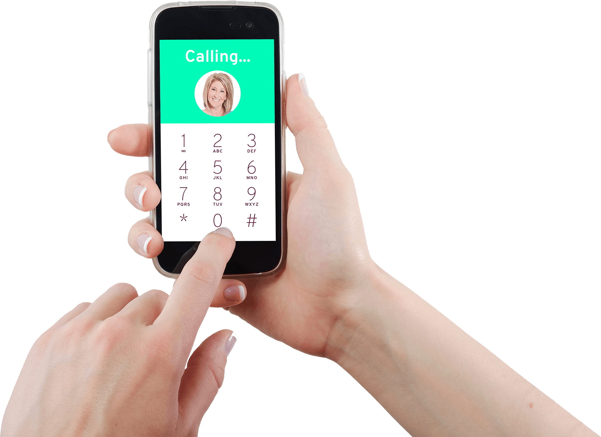 Phone In Hand Png Image - Cell Phone Calling Png (1948x1417)