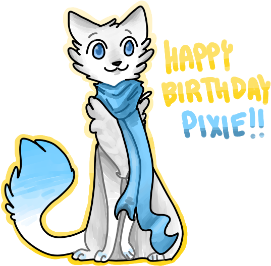 Happy Birthday Pixie By Eaglerox - Birthday (600x600)