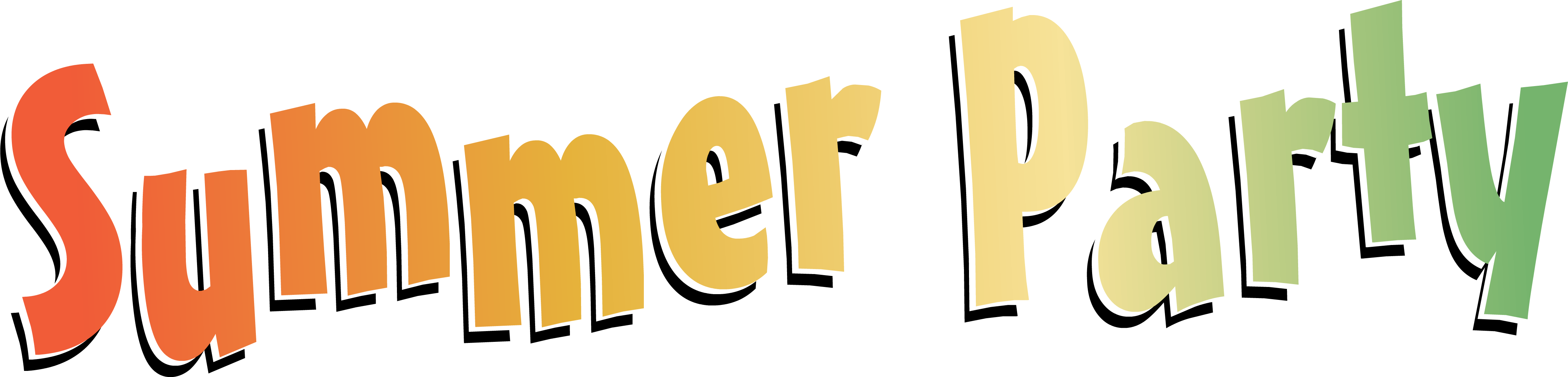 Summer Party Logo - Summer Party Png (4369x1051)