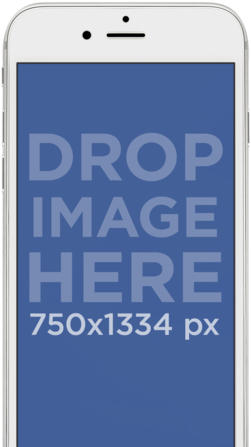 White Iphone 6 Mockup Template With Different Background - Iphone (640x480)