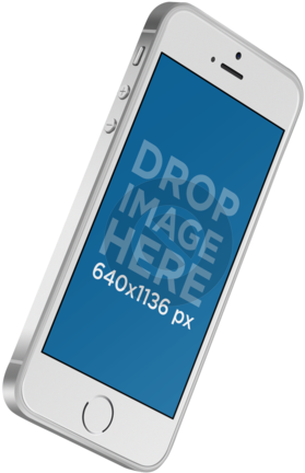 Angled Iphone Se In Portrait Position Over A Transparent - Samsung Galaxy (640x480)