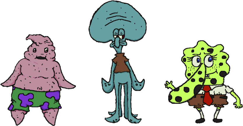 Bumbob Sadward And Fatrick By An Impossible Thing - Cartoon (1024x461)