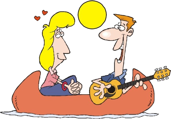 Courtship Download Dating Clip Art - Man Singing To A Girl (598x449)