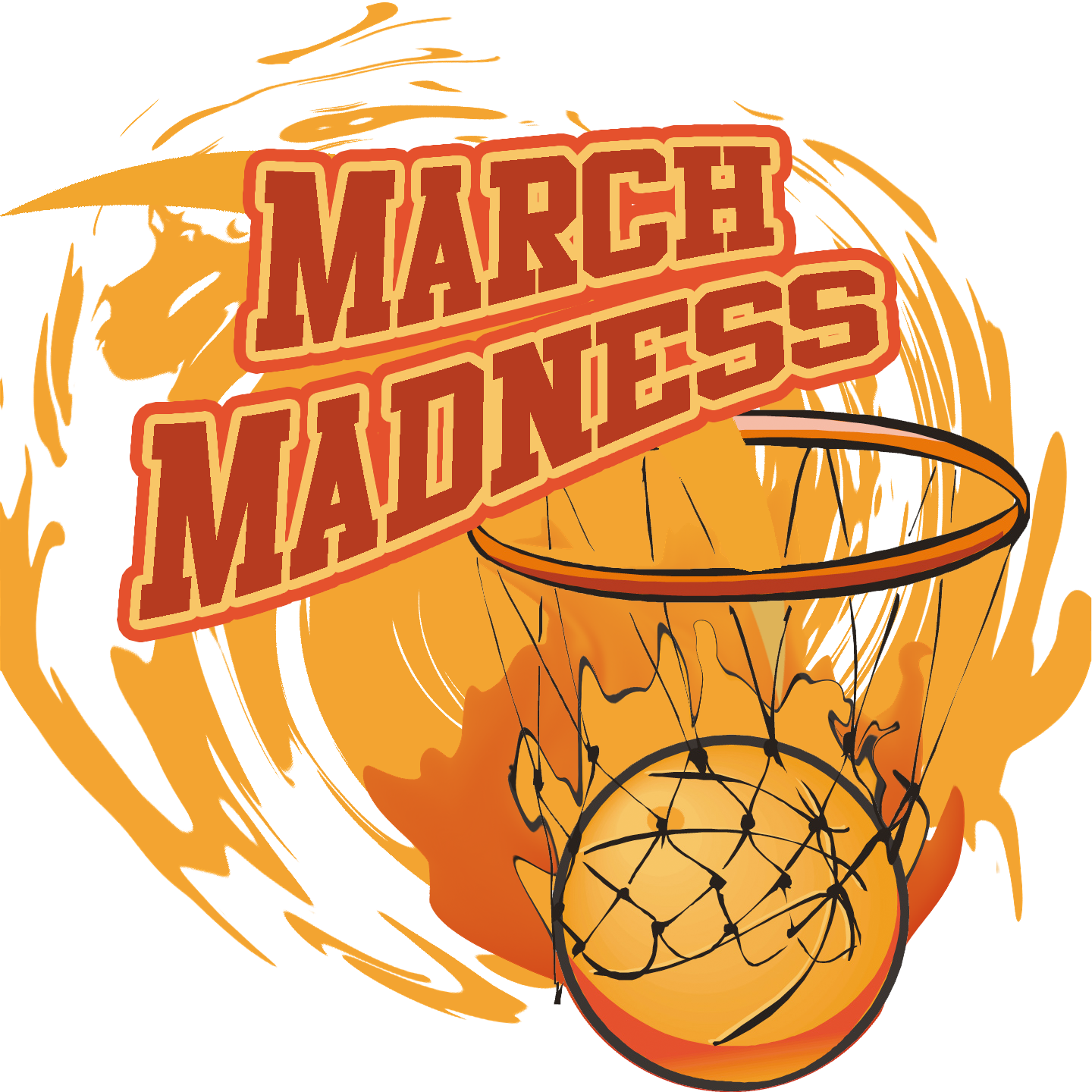 Clip Art For March Madness Basketball Download - Ncaa March Madness T-shirt (1440x1440)