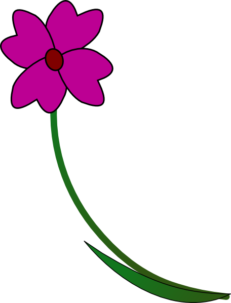 Purple Busy Lizzie Clip Art - Clip Art (456x598)