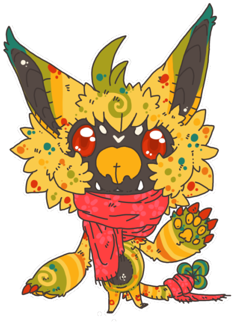 Flowering Plant Leaf Legendary Creature Clip Art - Cartoon (500x675)