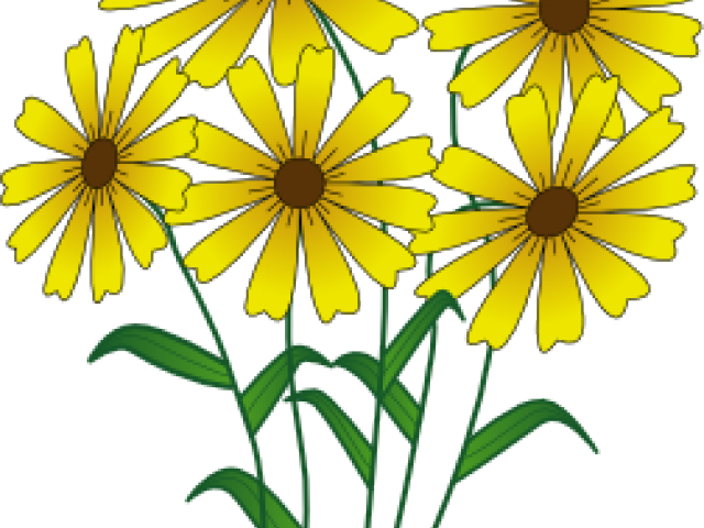 Wildflower Clipart Flowerss - Summer Flowers Cartoon (640x480)
