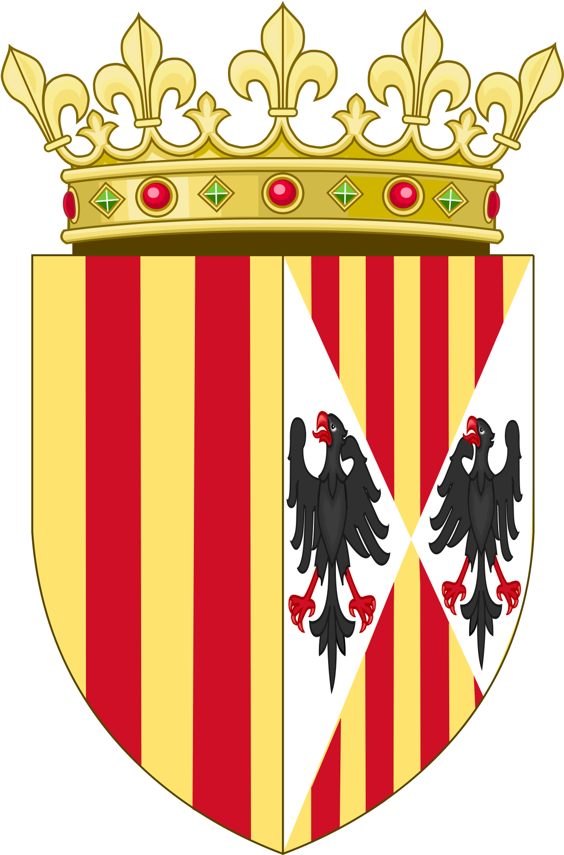 Eleanor - Castile And Aragon Coat Of Arms (1200x1795)