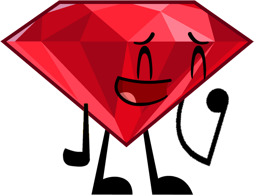 Ever Try Out A Regular Expression On Rubular, Stick - Bfdi Ruby New Pose (843x634)