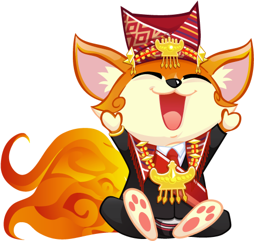 Kumi In Ambon Traditional Costume - Indonesian Cute Mascot (563x540)