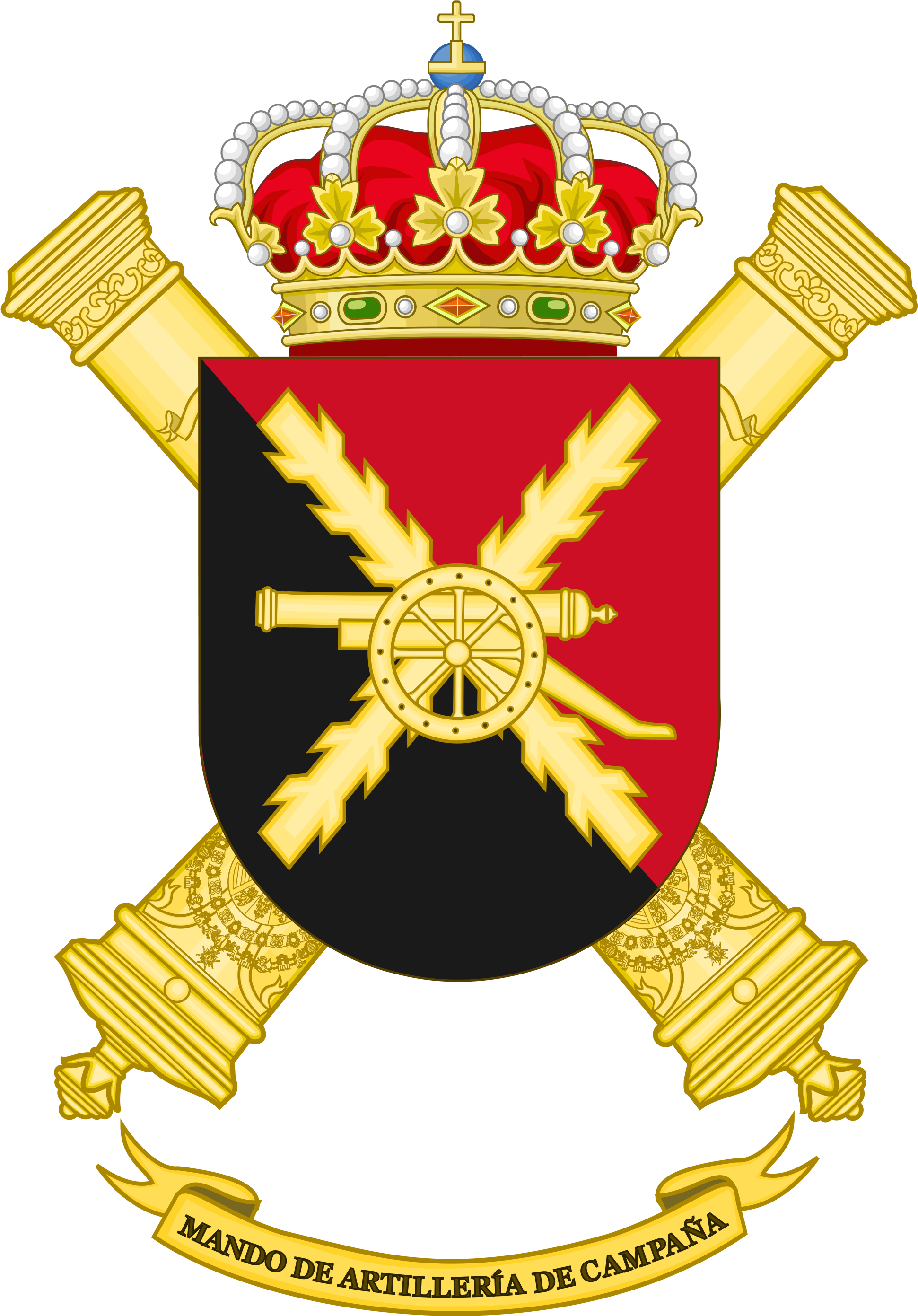Cross Cannons Cliparts 12, Buy Clip Art - Army Coat Of Arms (2000x2873)