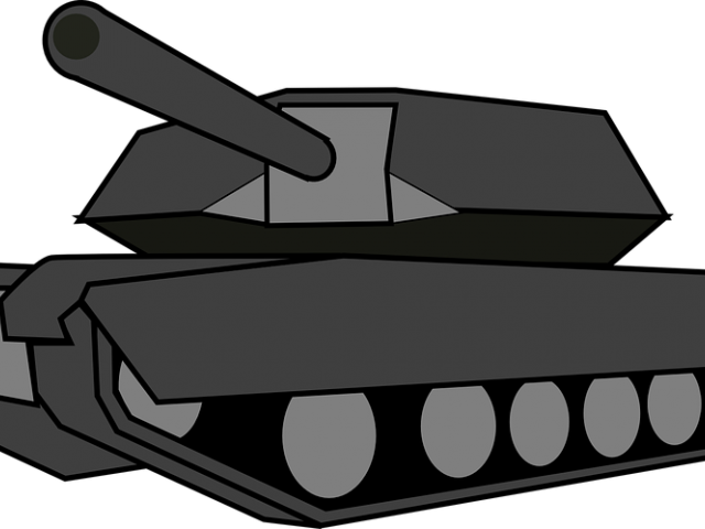 Tank Clipart Gray - Army Tank Tshirt Military Vehicle Warfare (640x480)