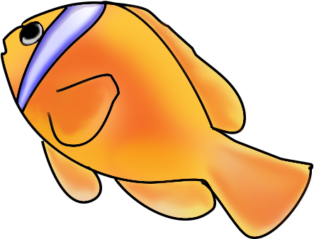 Back Of Fish Tanks Clipart - Fish Swimming Up Clipart (481x376)