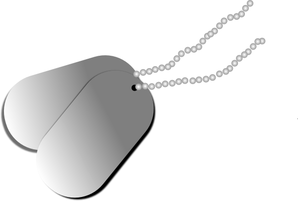 Dog Tags Clip Art At Clker Com Vector Clip Art Online - Clip Art (600x404)