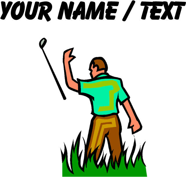 Custom Angry Golfer Baseball Cap - Custom Cyclist Silhouette Sticker (700x700)