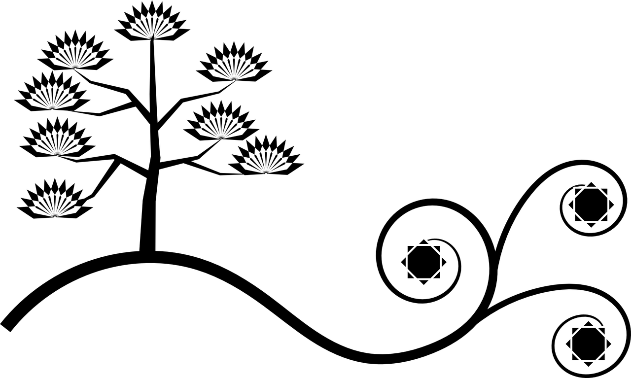 How To Draw A Tree - กราฟฟิก เวคเตอร์ ฟรี (1280x767)