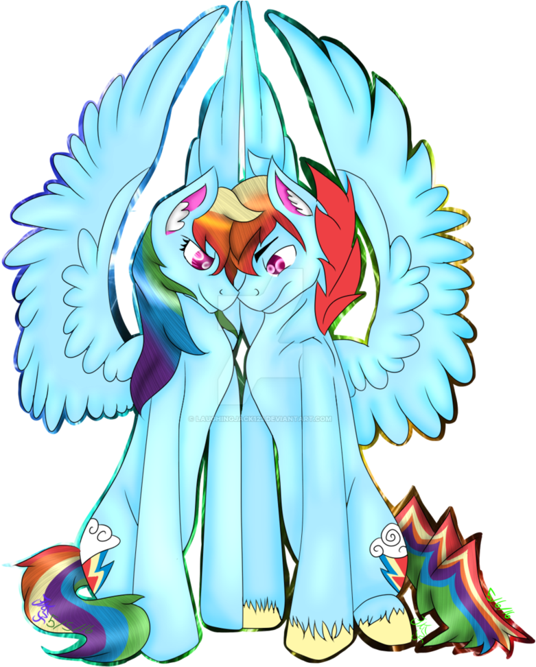 Rainbow Dash And Rainbow Blitz By Laughingjack123 - Rainbow Blitz X Rainbow Dash (815x980)