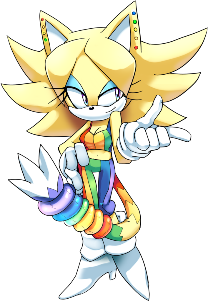 Rainbow By Drawloverlala - Sonic Fan Characters Female (774x1032)