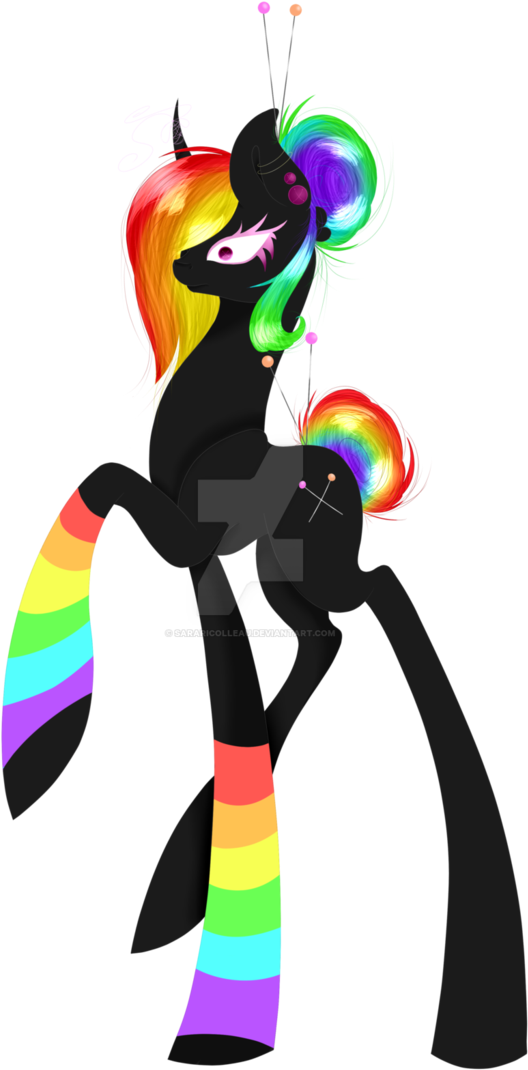 Rainbow Needle By Sararicolleau - Illustration (699x1141)