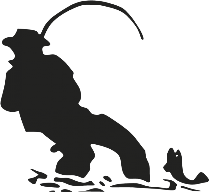 Cartoon Fisherman - Stickers Pecheur (700x645)