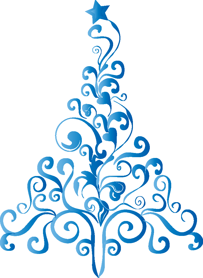 Árbol De Navidad - Whimsical Blue Tree 19 Shower Curtain (779x1063)