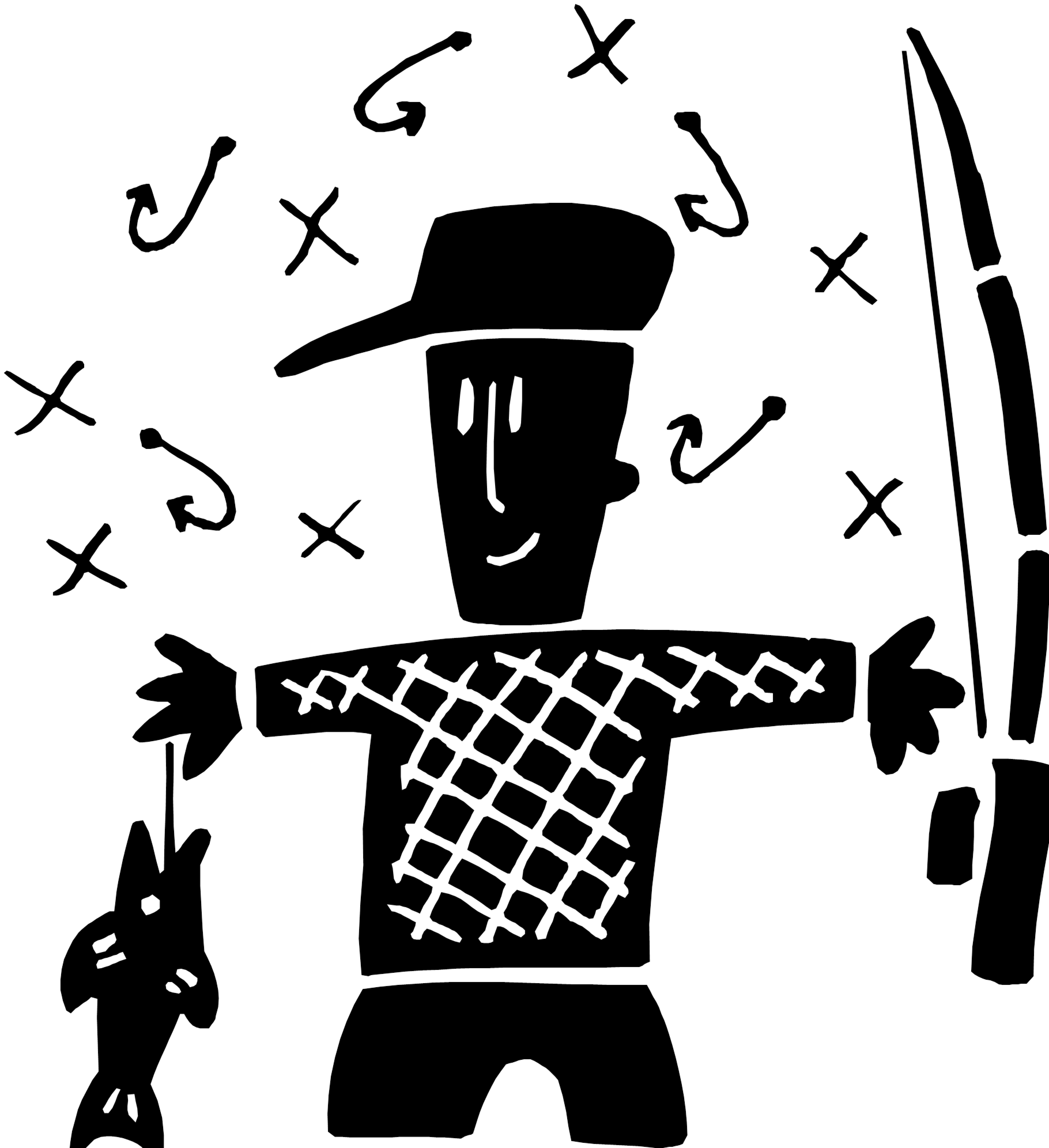 Fisherman With Hooks - Fisherman With Hooks (1820x1992)