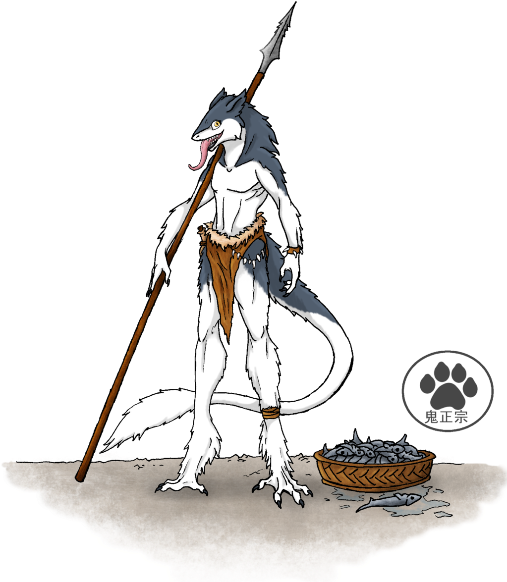 Sergal Fisherman By Oni Masamune Sergal Fisherman By - Mythology (1024x1198)