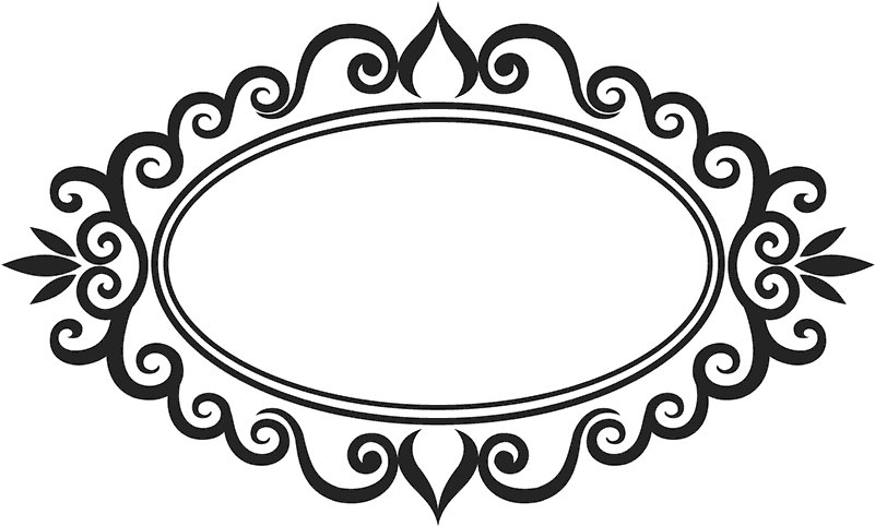 Ornamental Oval Rubber Stamp - Postage Stamp (800x800)