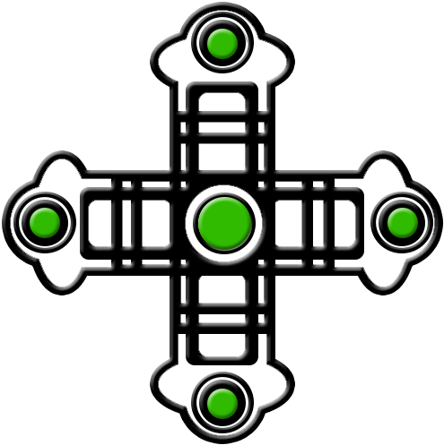 Gold Collerette Technology Cross Clip Art - Cross (512x512)