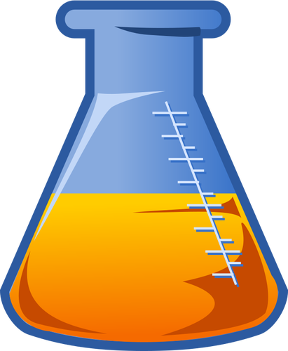 Royalty Free Laboratory Flask Clip Art - Chemical Clipart (411x500)