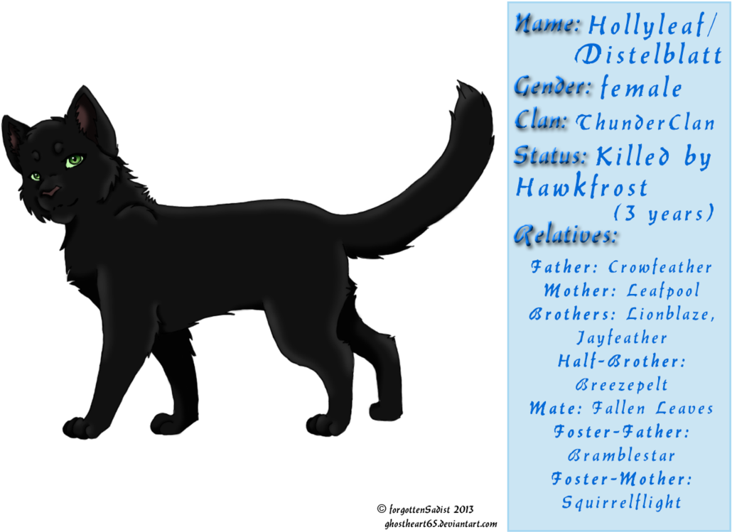 Warrior Cats Hollyleaf And Sol For Kids - Warriors Hollyleaf And Crowfeather (1045x764)