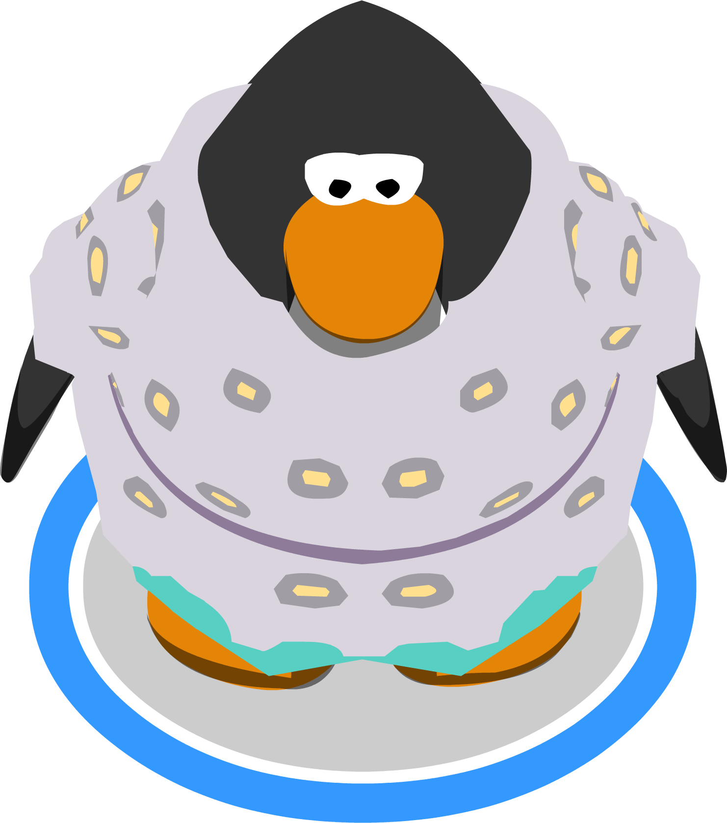 Boho Style Outfit In-game - Red Penguin Club Penguin (1482x1677)