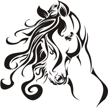Wyprzedaż - Tribal Horse Head (439x439)