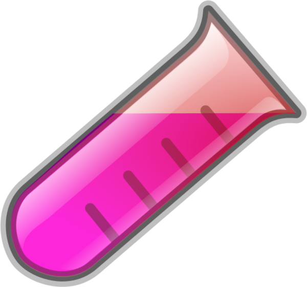 Laboratory Chemical Container With Measuring Marks - Clip Art (600x560)