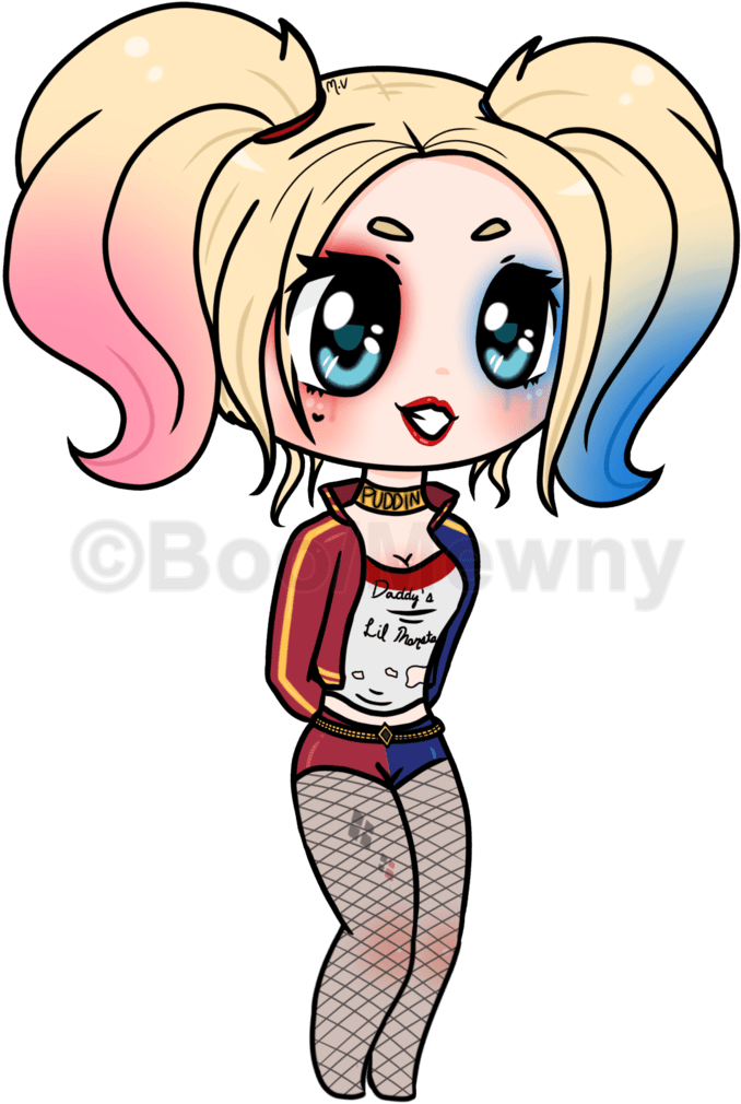 Harley Quinn Fan Art Chibi (774x1032)