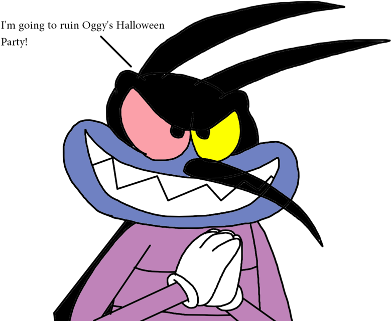 Joey Going To Ruin Oggy's Halloween Party By Marcospower1996 - Party Oggy And The Cockroaches (1024x768)